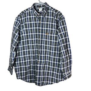 ‎Carhartt Mens Plaid Button Down Shirt Size Large